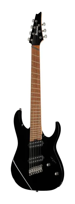 Ibanez RGMS7-BK Multiscale en primer plano frontal