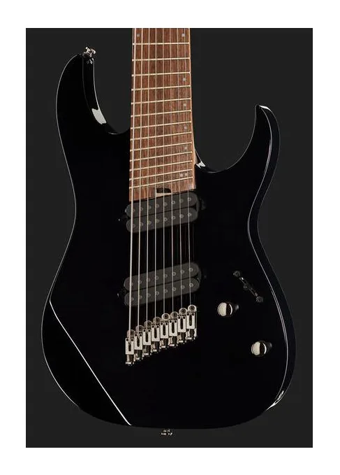 Ibanez RGMS8-BK Multiscale, cejuela y primeras posiciones del diapasón