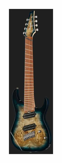 Ibanez RGMS8PB-CBS, pala con clavijeros y logotipo