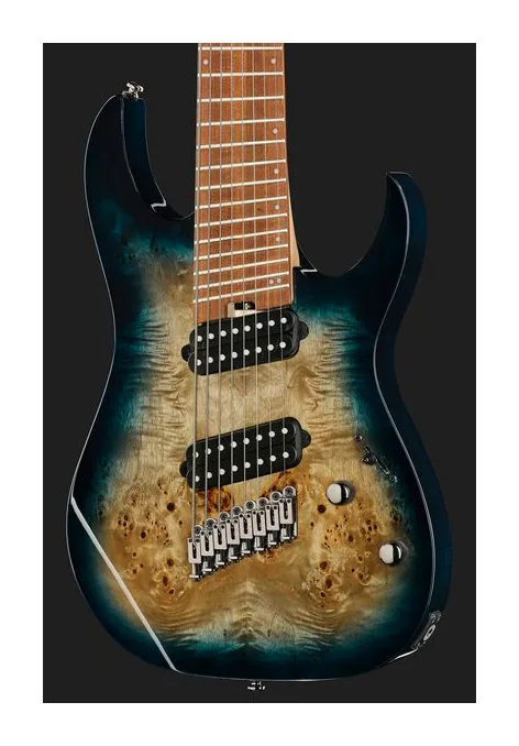 Ibanez RGMS8PB-CBS, pastillas y mandos de control