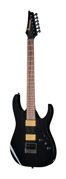 Ibanez RGR52ET-BK encuadrado de frente sobre fondo neutro