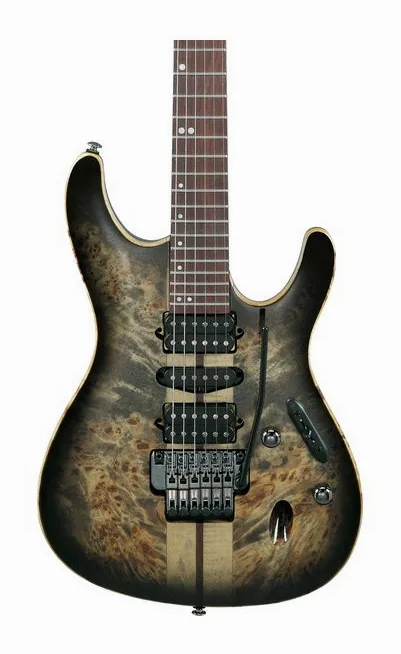 Ibanez S1070PBZ-CKB, vista trasera del cuerpo