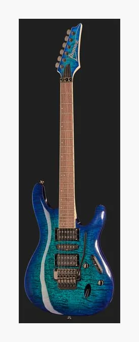Ibanez S670QM-SPB, perfil lateral del cuerpo