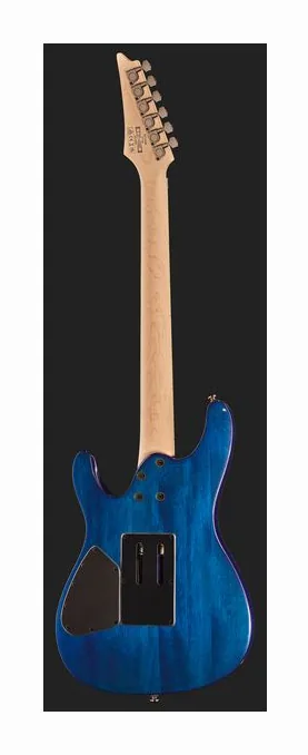 Ibanez S670QM-SPB, pala con clavijeros y logotipo