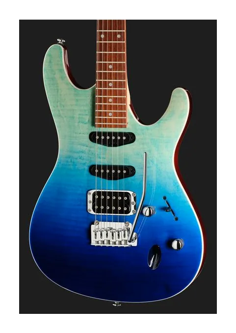 Ibanez SA260FM-BRG, mástil y diapasón vistos de lado