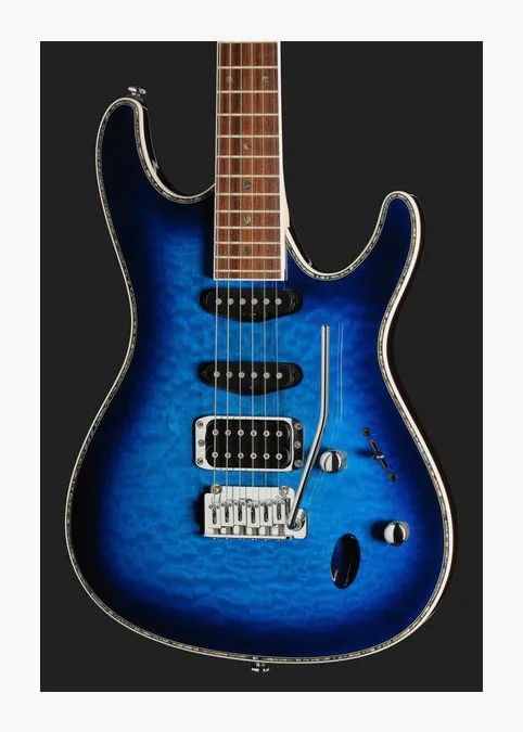 Ibanez SA360NQM-SPB, pala con clavijeros y logotipo