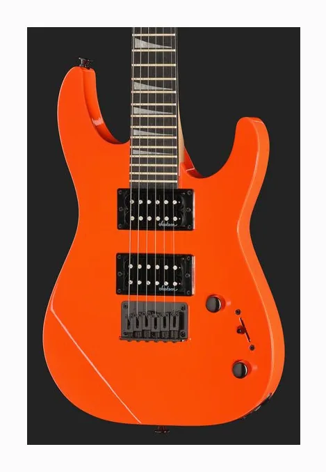 Jackson JS1X DK Minion AH FB BBG PINK, cejuela y primeras posiciones del diapasón