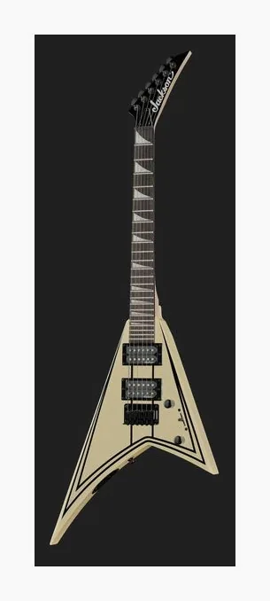Jackson JS1X RR Minion AH FB VIN WHT, cuerpo y acabado en primer plano