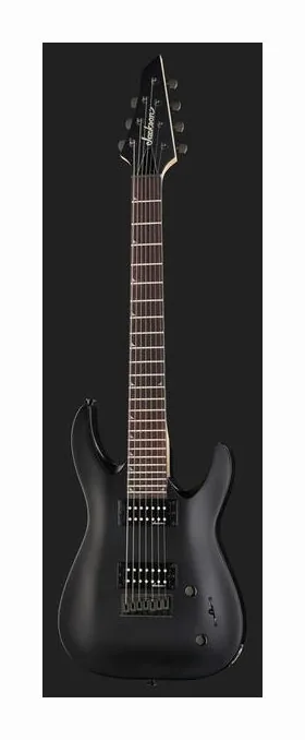 Jackson JS22-7 KV Satin Black, puente y clavijeros de afinación