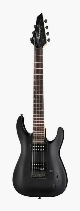 Jackson JS22-7 Dinky AH SB en primer plano frontal