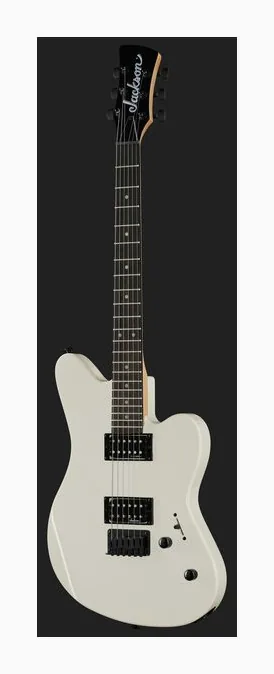 Jackson JS22 Surfcaster HT SN WHT, cuerpo y acabado en primer plano