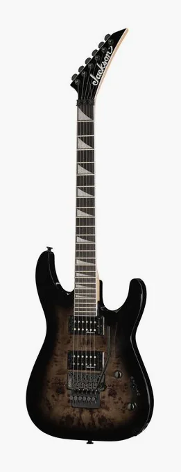 Jackson JS32 DKAP TR Black en primer plano frontal