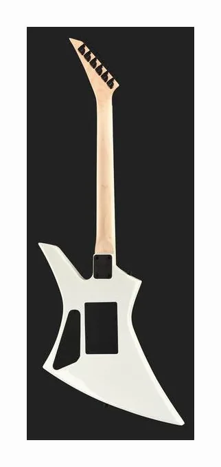 Jackson JS32 Kelly Snow White, curvas del cuerpo vistas desde arriba