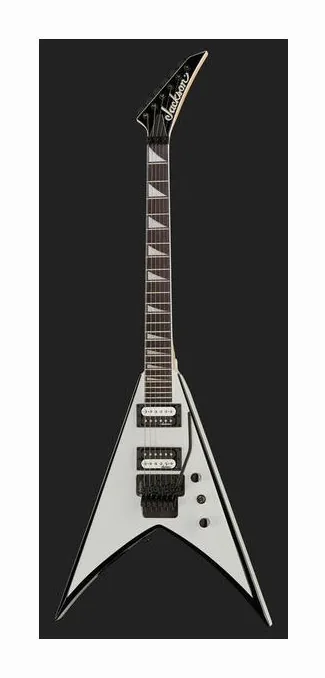 Jackson JS32 King V WH AH, perfil lateral del cuerpo