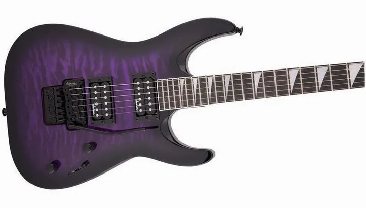 Jackson JS32Q DKA HT Trans.PurpleBurst, vista trasera del cuerpo