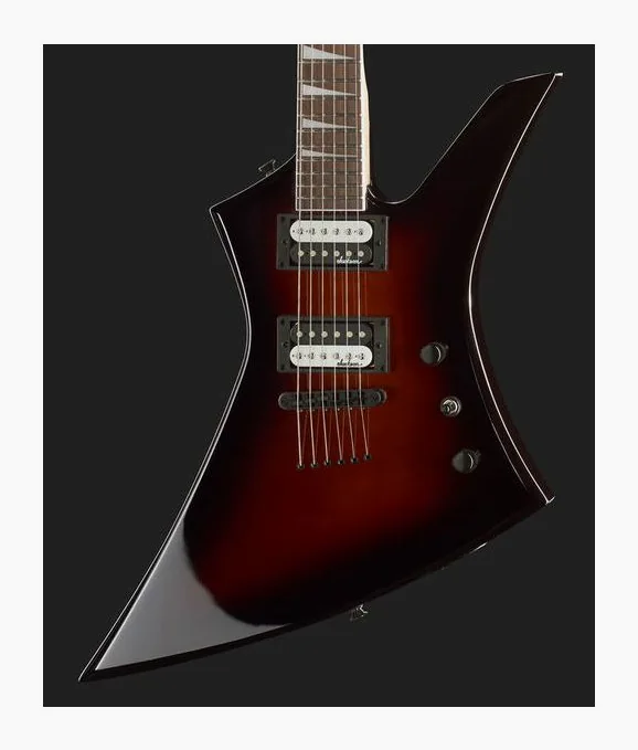 Jackson JS32T AH Kelly Viola Burst, puente y clavijeros de afinación