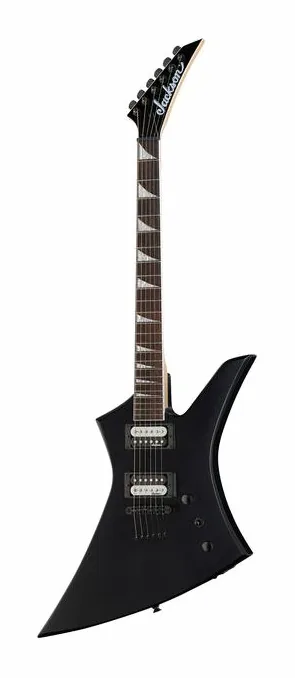 Jackson JS32T Kelly AH SBK en primer plano frontal