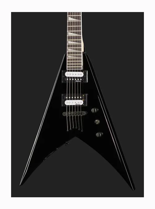 Jackson JS32T King V AH BK, cuerpo y acabado en primer plano