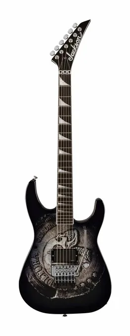 Jackson Pro Andreas Kisser SL1 Quadra encuadrado de frente sobre fondo neutro
