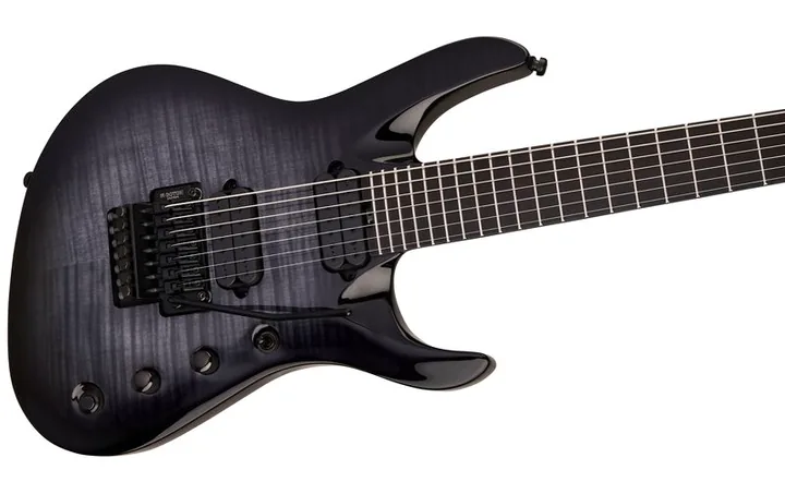 Jackson Pro Chris Broderick SL6 FR FM, curvas del cuerpo vistas desde arriba