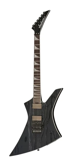 Jackson Pro Jeff Loomis Kelly Ash BK encuadrado de frente sobre fondo neutro