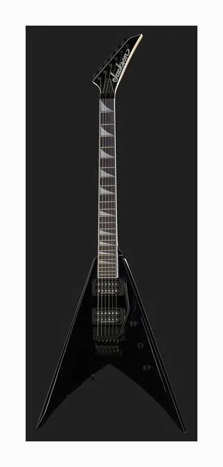 Jackson Pro KV King V Gloss Black, perfil lateral del cuerpo