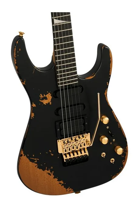 Jackson Pro Phil Collen PC1- E WBLK, cuerpo y acabado en primer plano