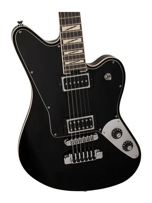 Jackson Pro Sig Lee Malia LM-1987 BK, perfil lateral del cuerpo
