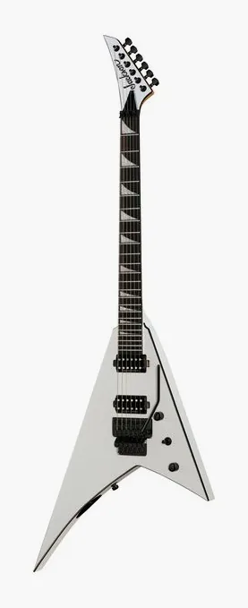 Jackson ProPlus Series Rhoads Deep BK encuadrado de frente sobre fondo neutro