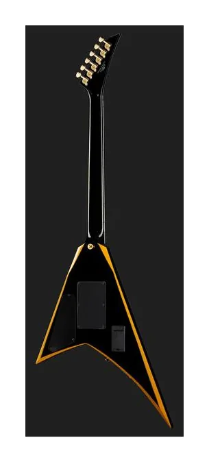Jackson RRX24 Black with Yellow Bevels, selector de pastillas y jack de salida