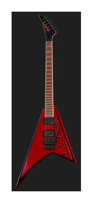 Jackson RRX24 Red wBlack Bevels, vista trasera del cuerpo