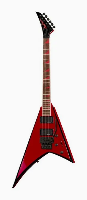 Jackson RRX24 Red wBlack Bevels visto de frente
