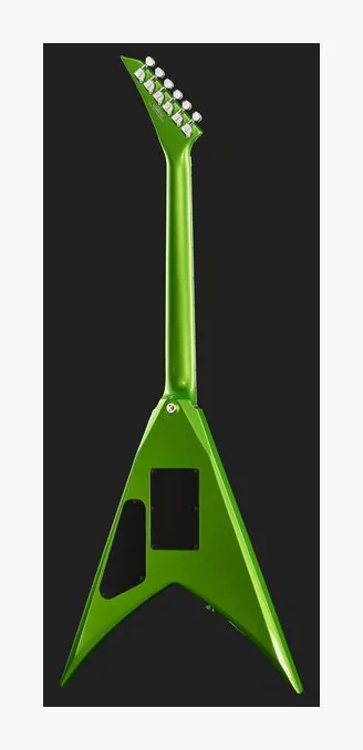 Jackson X Series SLXDX Gloss BLK, curvas del cuerpo vistas desde arriba