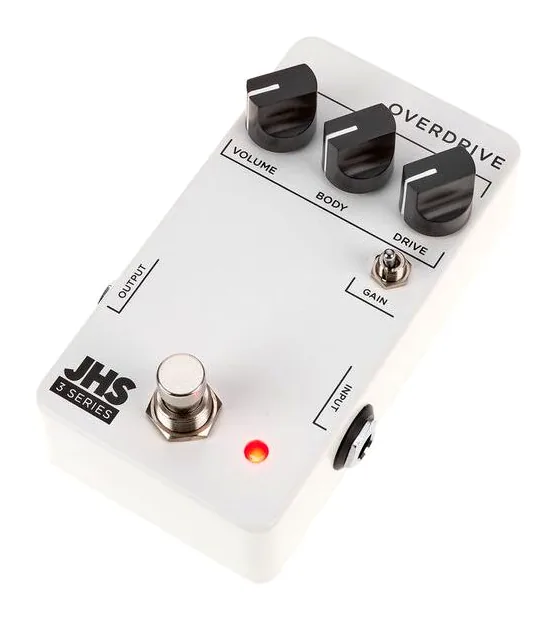 JHS Pedals 3 Series Overdrive, led e interruptor de pedal