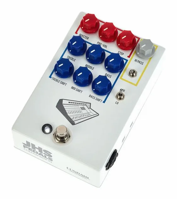 JHS Pedals Colour Box V2 Preamp / EQ en primer plano frontal