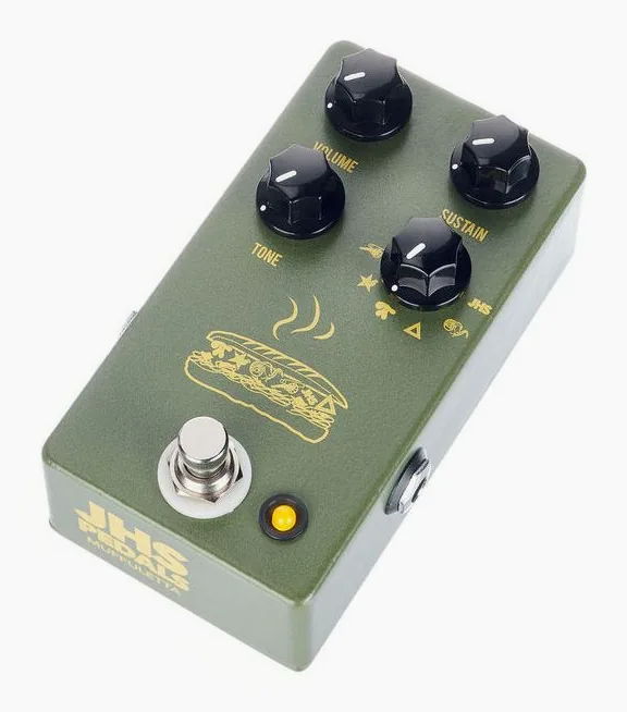 JHS Pedals Muffuletta, mandos vistos desde arriba