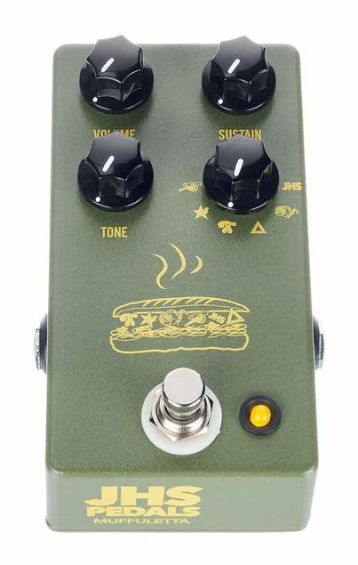 JHS Pedals Muffuletta, conectores en la parte trasera de la unidad