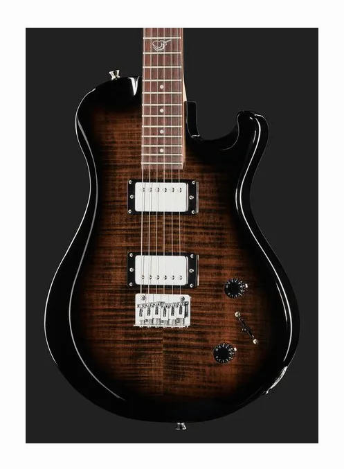 Journey Instruments OE990BK Travel El. Guitar BK, vista trasera del cuerpo