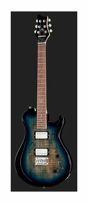 Journey Instruments OE990BL Travel El. Guitar FB, pala con clavijeros y logotipo