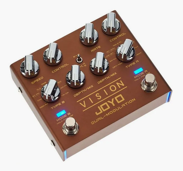 Joyo R-09 Vision Dual Mod, mandos vistos desde arriba