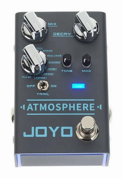 Joyo R-14 Atmosphere Reverb, led e interruptor de pedal