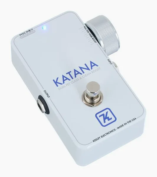 Keeley Katana Clean Boost, mandos vistos desde arriba
