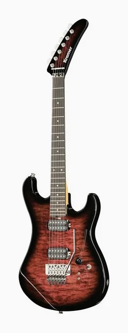 Kramer Guitars The 84 HH Quilt Magenta Burst visto de frente