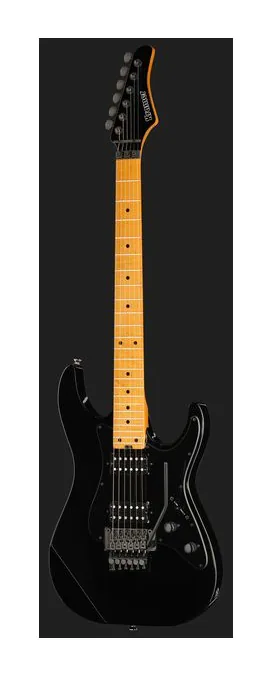 Kramer Guitars Volante HHFR Intruder Black, cejuela y primeras posiciones del diapasón