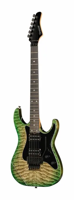 Kramer Guitars Volante Ql HHFR Ultramarine B en primer plano frontal