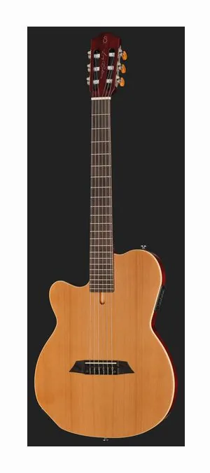 Larry Carlton G5N Natural LH, cejuela y primeras posiciones del diapasón
