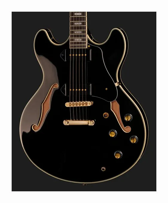 Larry Carlton H7V BK, pala con clavijeros y logotipo