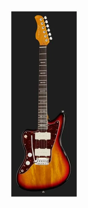 Larry Carlton J3 3-Tone Sunburst LH, puente y clavijeros de afinación