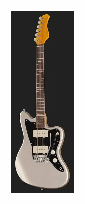 Larry Carlton J3 Silver, pala con clavijeros y logotipo
