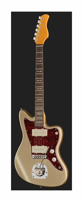 Larry Carlton J5 Champagne Gold Metallic, vista trasera del cuerpo